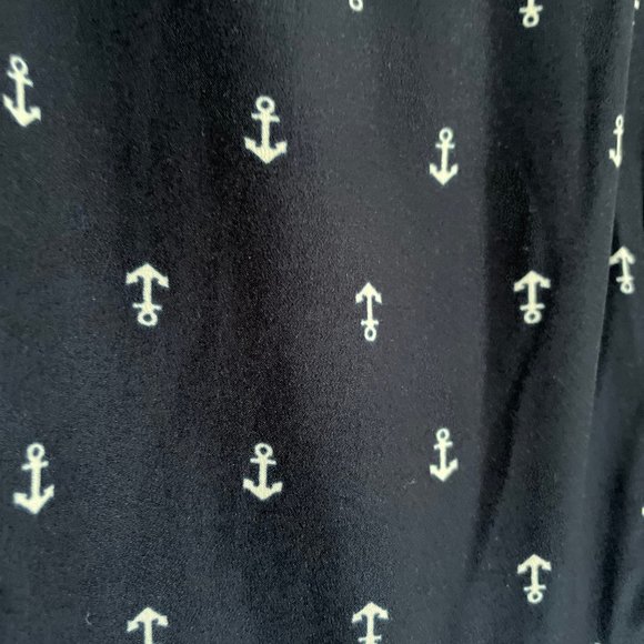 Vera Mode - Dark Blue Dress with Anchors Print - Picture 6 of 9